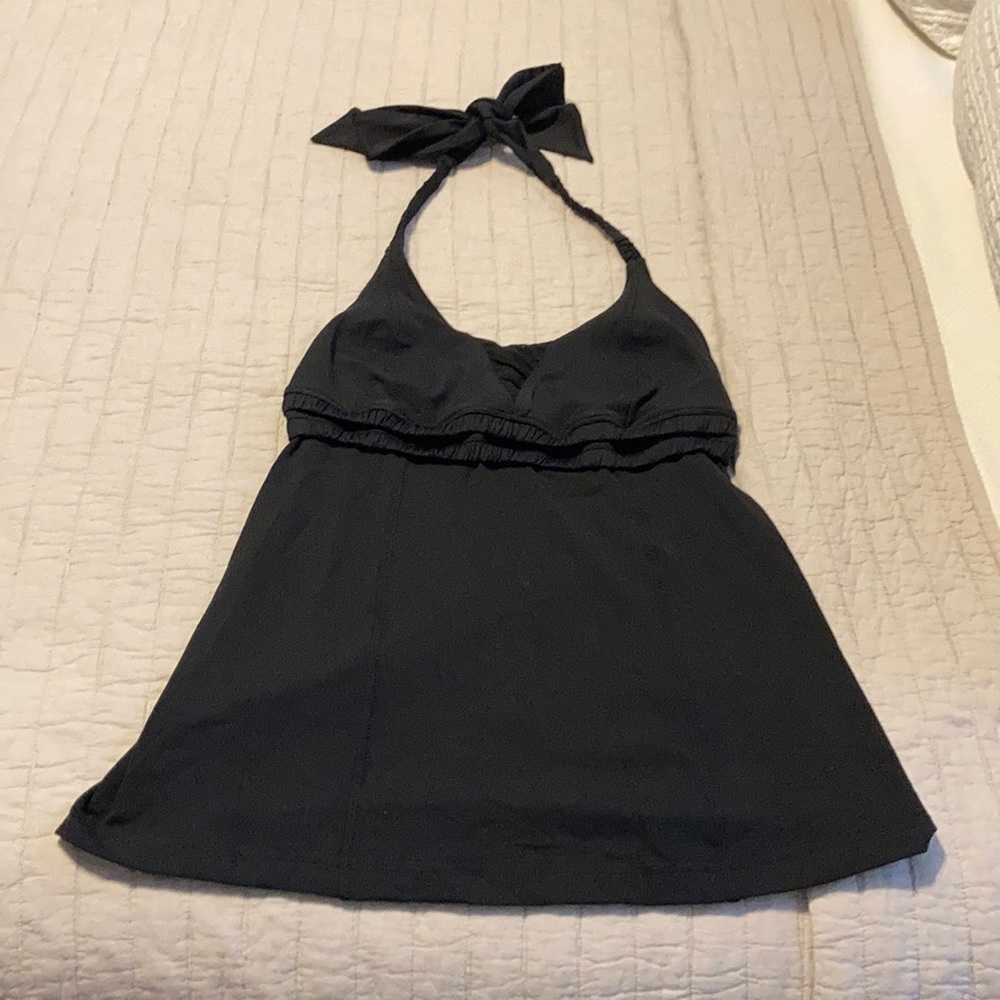 Black Lululemon halter tank